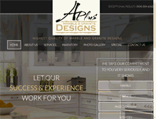 Tablet Screenshot of aplusmarblegranitedesigns.com